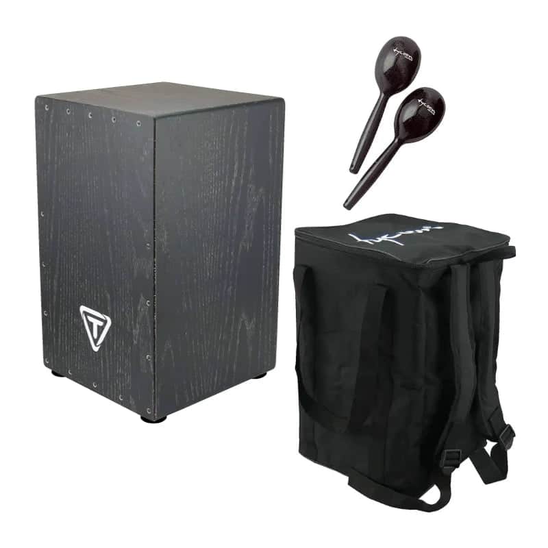 Tycoon Cajon w/Bag and Maraca, Grey image 1