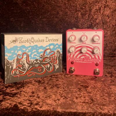 EarthQuaker Devices Rainbow Machine Polyphonic Pitch Shifting Modulator V2 2017 - Present - Pink Sparkle / White Print image 2