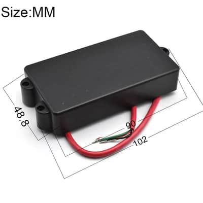 Closed 4 String StingRay Style Bass Pickups Neck and Bridge Set image 3