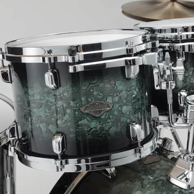 Tama MBS42S-MSL Starclassic Performer Shell Kit 4 pcs - Molten Steel Blue Burst/Chrome HW image 9