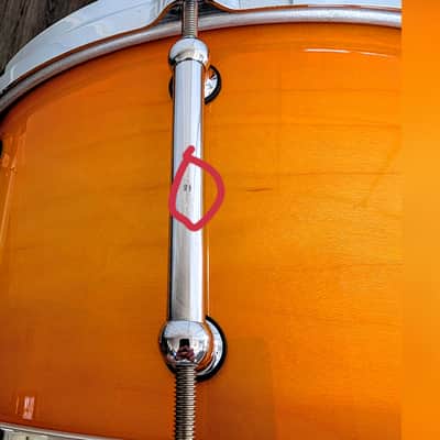 Pearl Masters Series Symphonic Custom Snare Drum 14" x 6.5" Made in Taiwan 10 Lug Dennis Chambers Style Throw Off image 10