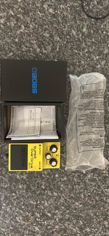 Boss SD-1 Super OverDrive (Silver Label) 1997 - Present - Yellow image 1