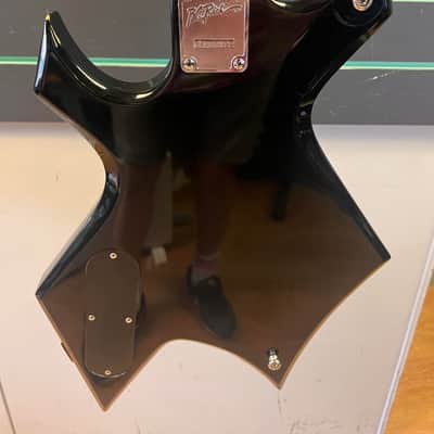 B.C. Rich Platinum Series Warlock Black Bass Guitar w/ Coffin Case image 14
