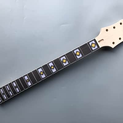 Maple guitar Neck 22Fret 25.5inch Rosewood Fretboard Paddle Head Nice Inlay image 1