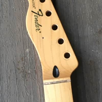 2013 Genuine Fender Lefty Standard Telecaster Neck Tele Amber Naturally Tinted image 2