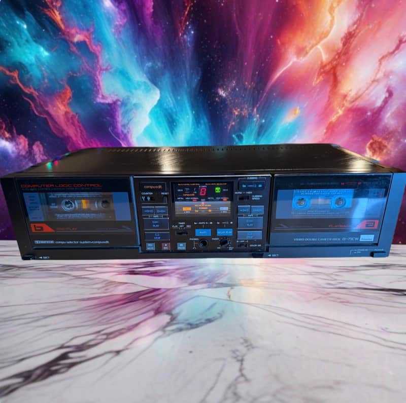 Sansui Stereo Double Cassette Deck D-75CW Extremely Rare Full Fresh Service Wow! image 1