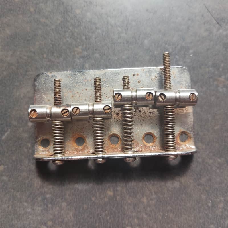 Fender '70s Bass Bridge w/ long intonation screw 1971 to 1974 image 1