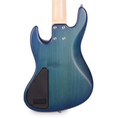 Sadowsky MetroLine 21-Fret Vintage JJ Bass 5 String, Red Alder Body, Bora Blueburst Transparent Satin image 3