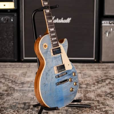 Gibson Les Paul Standard '60s Figured Top Electric Guitar - Ocean Blue with Hardshell Case image 14