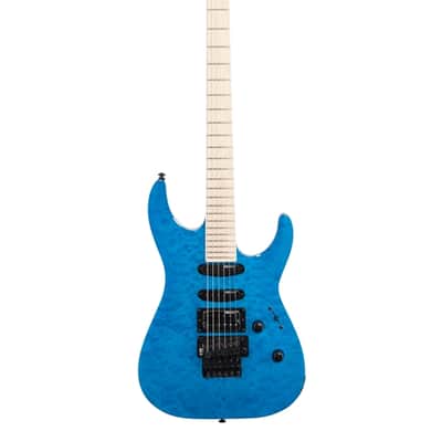 ESP LTD MH203QM Electric Guitar See Thru Blue image 2