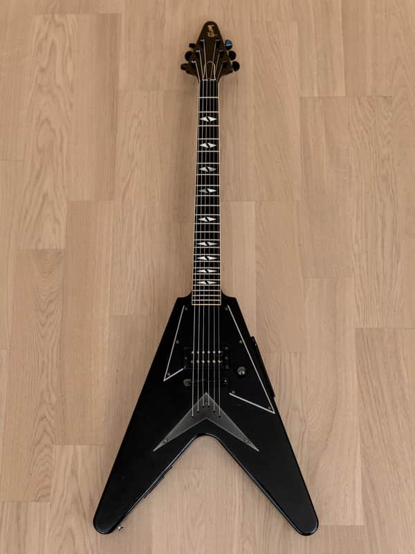 1989 Gibson V90 Flying V Vintage Electric Guitar, Ebony w/ | Reverb