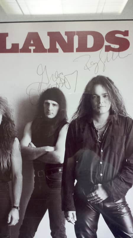 Badlands Autographed Signed & Framed Poster - Jake E. Lee, Ray