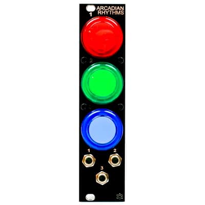 Synthrotek Arcadian Rhythms DIY Kit, RGB - Arcade Style Manual Gate Eurorack Kit image 2