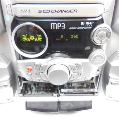 Panasonic SA-AK320 1980s / 90s silver Space Age Looking Boombox Hifi System image 3