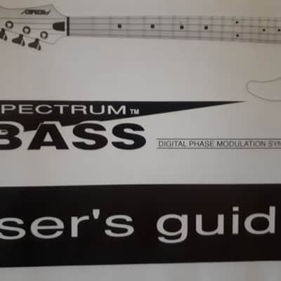 Peavey Spectrum Bass Digital Phase Modulation Synthesizer User's Guide 1992 image 3