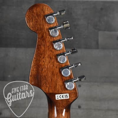 Fender California Standard Redondo CE Spruce Top Ivory Pickguard - Fiesta Red image 8