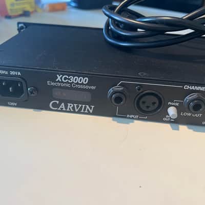 Carvin XC3000 Stereo 2/3 Way Electronic Crossover with rack mount bolts and IEC power cable image 6