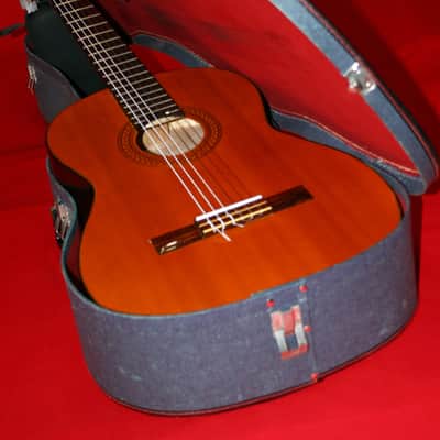 Hohner HG-14  Japanese Made Hohner HG-14 Classical Acoustic Electric Guitar With Hard Case image 10