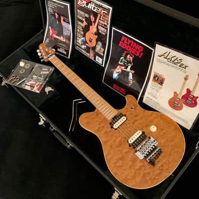 1997 Ernie Ball Music Man AXIS EX [EARLY Production MIJ Van Halen] Translucent GOLD Relic EVH D-Tuna image 21
