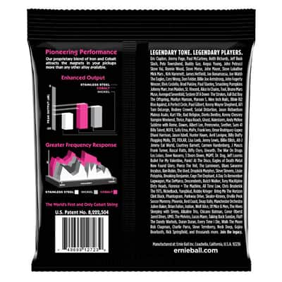 Super Slinky Cobalt Electric Guitar Strings 9-42 Gauge Set enhanced magnetic properties - FeCo-alloy image 2