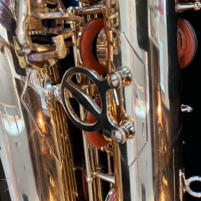 JZ Baritone Bari Saxophone W/ Case, Mouth Piece, Strap, Foot Stand & Low A Key image 1