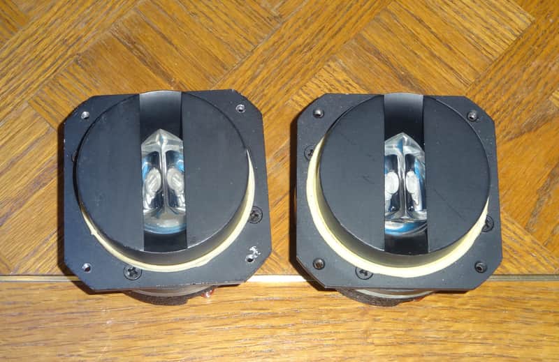 JBL 077 Tweeters PAIR Clear Prisms - Blue Ring Diaphragms | Reverb