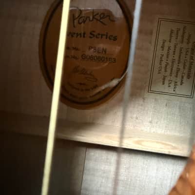 Parker P8E-N acoustic with case US CUSTOMERS TARIFF FRES ARE iNCLUDED IN SHIPPING COST AND PREPAID. image 4