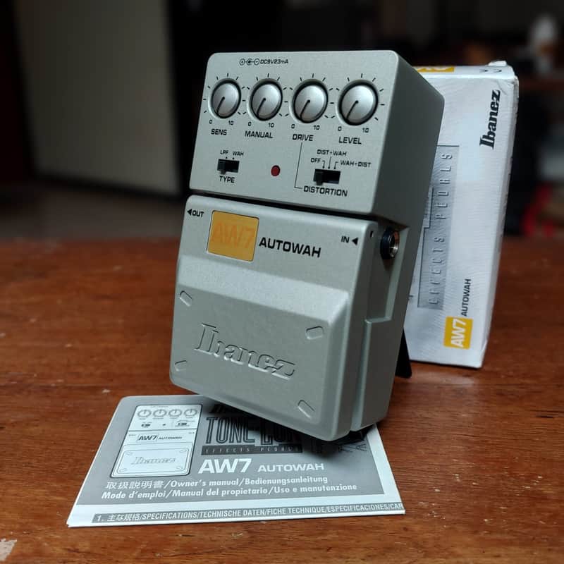 Ibanez AW7 Autowah [NOS - New Old Stock, with Box and Manual] 2002 - 2005 - Grey Silver image 1