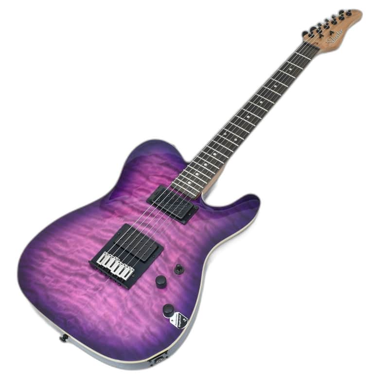 Schecter PT Pro Guitar Trans Purple Burst B-Stock 2272 image 1