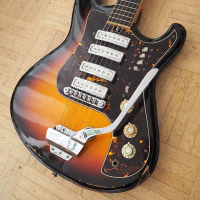 Sakai (~Teisco) EG4-T guitar - made in Japan - "Hertiecaster" - rare vintage image 5