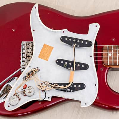 1987 Fender American Vintage '62 Stratocaster Candy Apple Red, 100% Original w/ Case, Corona image 19