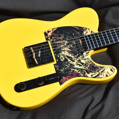 Custom Pre-order! Telecaster HH Graffiti Yellow 4-Way Coil Split image 2