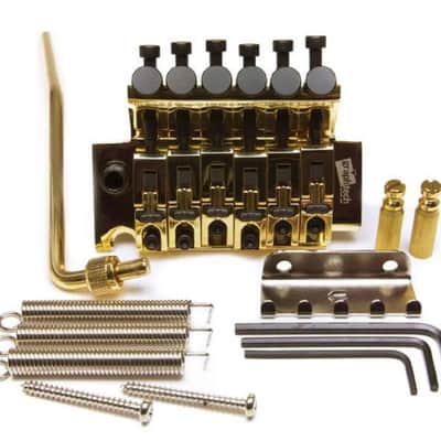Graph Tech LB63 Floyd Rose Style Locking Bridge/Tremolo - GOLD, PS-0080-G0 image 3