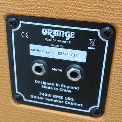 MINT - LIKE NEW - Orange Crush Pro 412 4x12 240w Guitar Cabinet 2013 - Present - Orange image 2