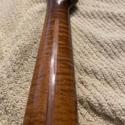 Allparts Roasted Maple Tele Neck Highly Flamed Fender Licensed Telecaster Neck 2019 - Roasted Maple image 1