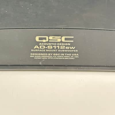 QSC AD-S112sw AcousticDesign Series 12" 300W Surface-Mount Subwoofer image 8