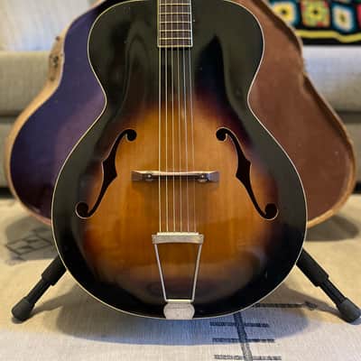 Kay/Harmony Old Kraftsman Archtop Guitar 1950’s-1960’s Sunburst W/Original Case image 1