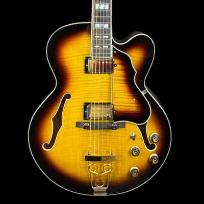 Ibanez AF155-AYS Antique Yellow Sunburst Artstar Semi Acoustic Guitar W/ Case image 1