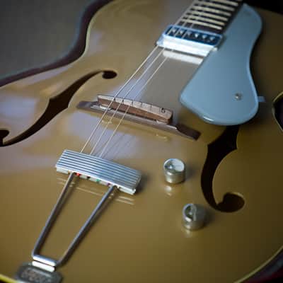Holy Grail Vintage 1956 Gretsch Jaguar Tan 6184 Electromatic Corvette Hollowbody image 8