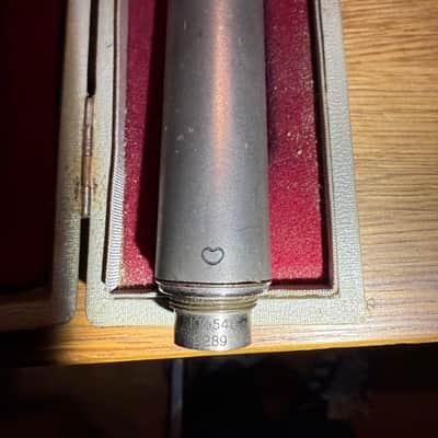 Pair of Neumann KM54a Small Diaphragm Cardioid Valve Condenser Microphones 1955 & 1957 - Nickel image 3