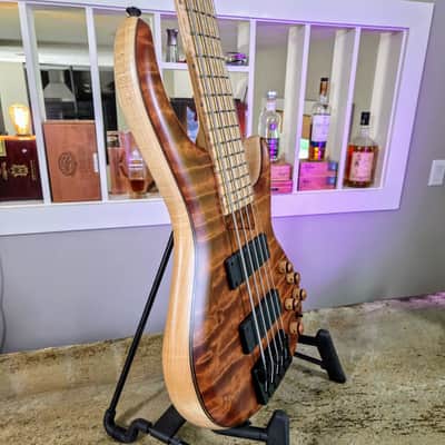 MTD 535-24 with Quilted Makore Top, Flamed Maple Body & Birdseye Maple Fingerboard image 7