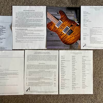 Tom Anderson Guitarworks Drop Top 7 String 2001 - Purple Sparkle 1 of 17 Built! image 16