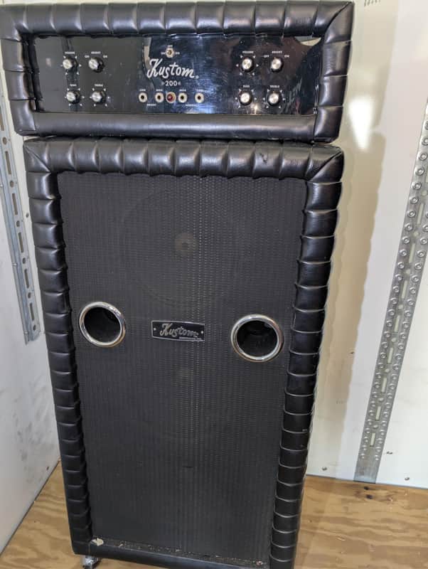 Kustom B 200 70’s - Black tuck n roll - Very Good