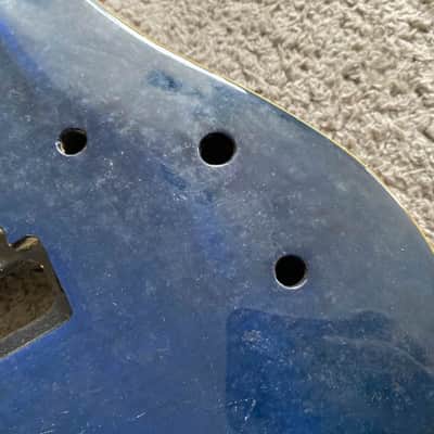 DeVille Blue HSS Electric Guitar, Mahogany Tiger Maple Top Body, 24 Frets Rosewood Fingerboard image 2