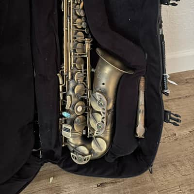 LA Sax Big Lip Professional Antique Lacquer Alto Saxophone image 1