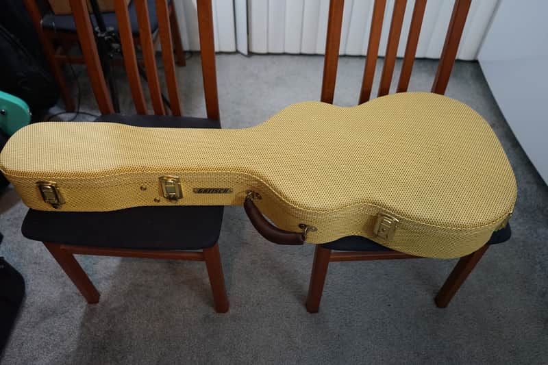 Gretsch Tweed Hardshell Case for 6120 / Nashville / Hollow Body Guitar - Made by FSK Japan w/ KeyGretsch Tweed Hardshell Case for 6120 / Nashville / Hollow Body Guitar - Made by FSK Japan w/ Key image 1