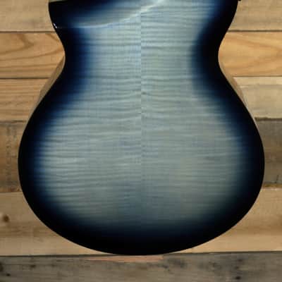 Ibanez AEWC400 Acoustic/Electric Guitar Indigo Blue Burst High Gloss image 3