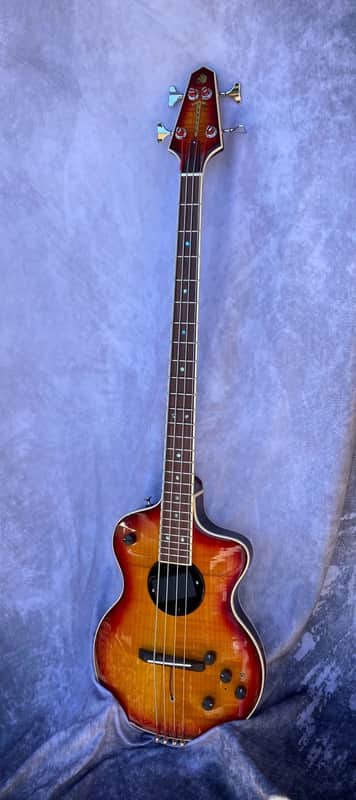 Rick Turner Model 1 Bass CP DLX Short Scale Custom 2021 Burst image 1