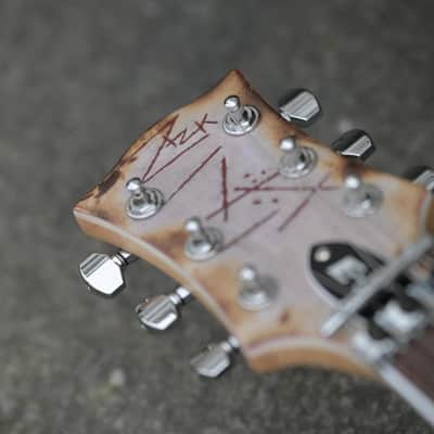 ESP E-II RZK-I Burnt Left Handed Signature - Distressed &amp; Burnt - Lefty(2) image 12