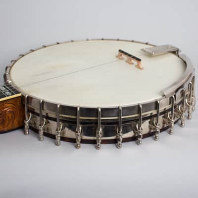 Vega  Tu-Ba-Phone #9 5 String Banjo (1923), ser. #67614, original black hard shell case. image 18